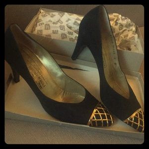 Bruno Magli Gold Welded Cage Toe Tips Nordstrom